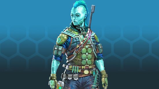 Tabletop RPGs AI art - Paizo art of a character from Starfinder
