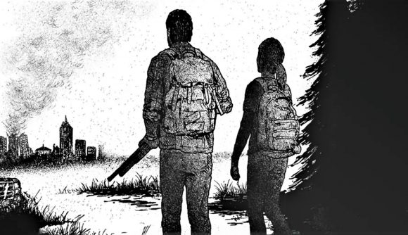 The Last of Us board game pre-order - Themeborne art of Joel and Ellie seen from behind