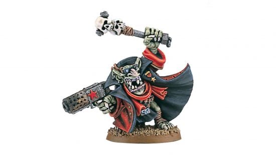 Building bad army lists with Warhammer 40k 10th edition points - Da red Gobbo, a gretchin separatist in red cape