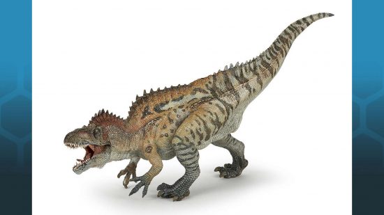 Warhammer 40k authors rate dinosaur toys - Acrocanthosaurus toy by Papo