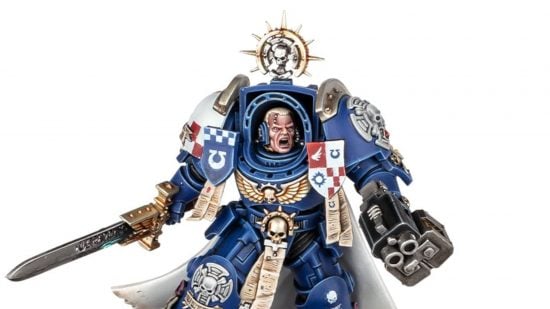 Warhammer 40k fascists and LGBTQ+ safety - Games Workshop image showing the new Space Marine Terminator Captain model in the Leviathan box set