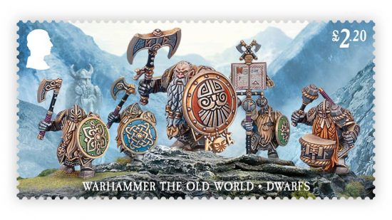 Warhammer 40k postage stamps - Dwarfs from Warhammer the Old World