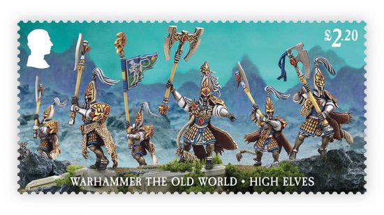 Warhammer 40k postage stamps - High Elves from Warhammer The Old World