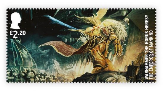 Warhammer 40k postage stamps - the Emperor of Mankind