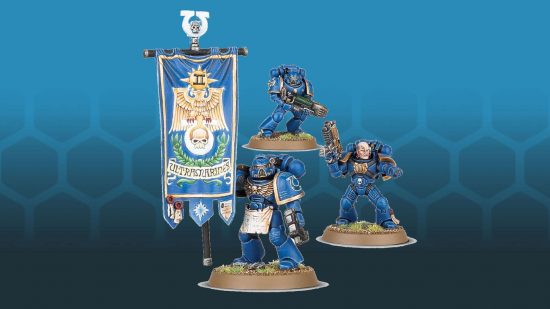 Warhammer 40k Space Marine datacards for 10th edition - Space Marine command squad product photo by games workshop