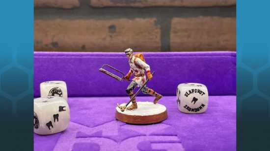 Slapshot Showdown is like Warhammer Blood Bowl meets Ice Hockey - minaiture for Dr Prometheus, sculpted by Arthur Faria