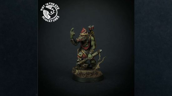 Warhammer's Inq28 scene is getting its own minis - Orc with arrows and axe model by Aaron Howdle