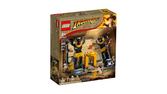 Best cheap Lego sets: Lego Indiana Jones: Escape from the Lost Tomb, boxed.