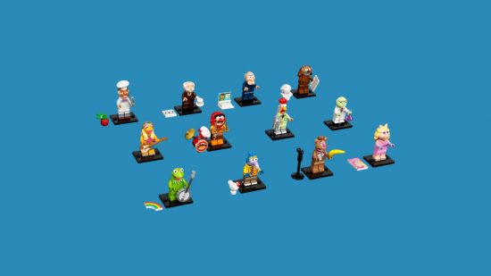 Best Lego Disney sets: The Muppets minifigures all laid out in rows.