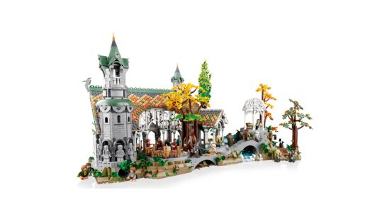 Best Lego Lord of the Rings sets: Rivendell, assembled on a white background.