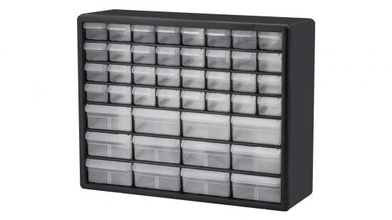 Akro-Mils cabinet drawers, one of the best Lego storage ideas