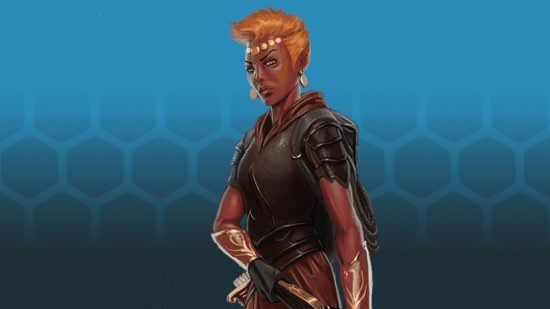 Wizards of the Coast art of a Genasi, one of the fantastical DnD races