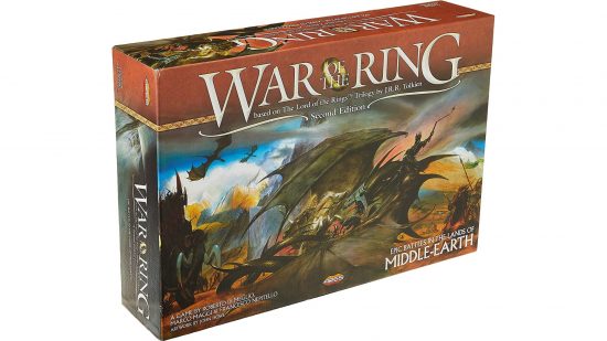 Box for War of the Ring, one of the best fantasy board games