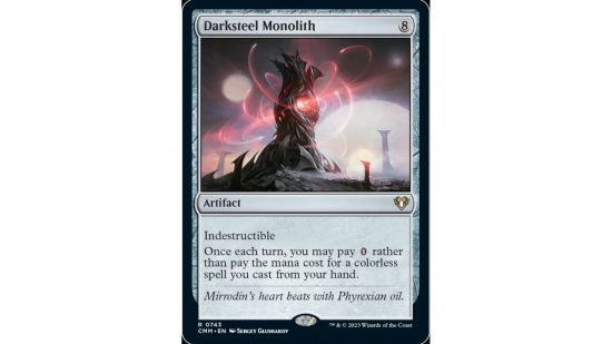 MTG Commander Masters card Darksteel Monolith