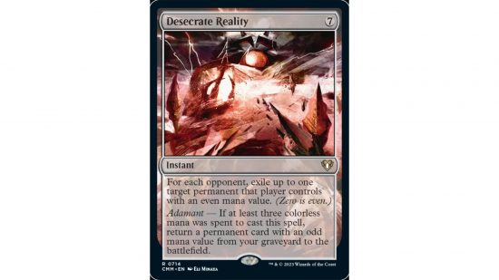 MTG Commander Masters card Desecrate Reality