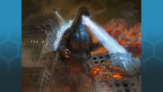 MTG Commander Masters will reprint Zilortha, Strength Incarnate - Godzilla, King of the Monsters art by Antonio Jose Manzanedo.