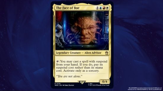 MTG Doctor Who card Face of Boe