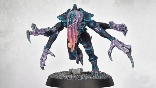 Warhammer 40k 10th Edition Tyranids new models from Oghram reveal stream - Games Workshop image showing the new Genestealer model with a tentacular head variant
