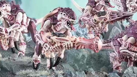 Warhammer 40k 10th Edition Tyranids new models from Oghram reveal stream - Games Workshop image showing a new termagant model with a strangleweb launcher