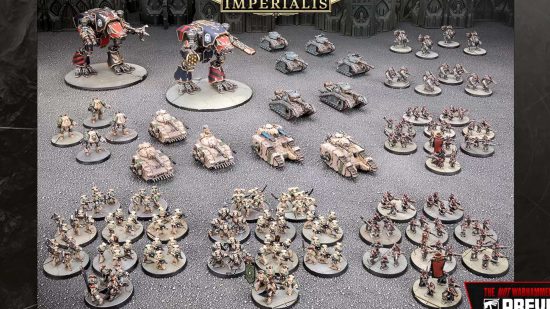 Warhammer 40k starter sets are getting better - the Legions Imperialis starter set is packed with small scale miniatures
