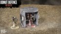 Warhammer 40k terrain from the Donut Defence Kickstarter - a concrete bus shelter