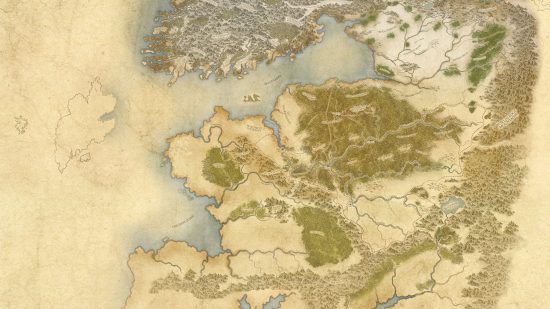 Warhammer MMO - map of The Old World by Games Workshop