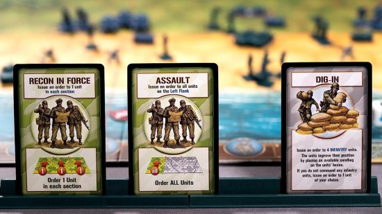 Cards from Memoir '44, one of the best WW2 board games