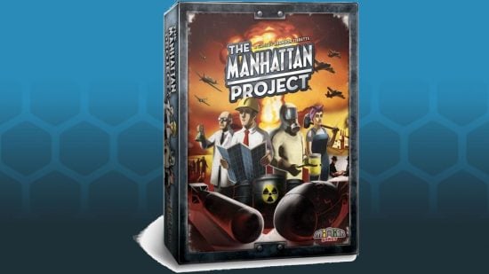 Box for The Manhattan Project, one of the best WW2 board games