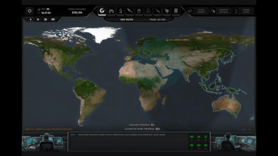 Xenonauts 2 map screen