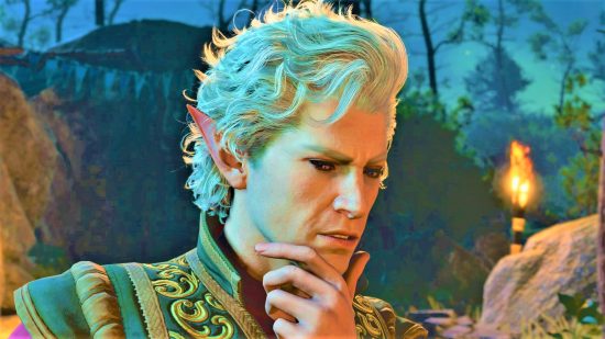 Baldur's Gate 3 lessons for DnD - Larian image of Astarion looking thoughtful