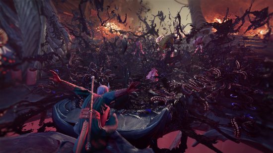 Baldur's Gate 3 spells - Larian image of black tentacles covering a battlefield
