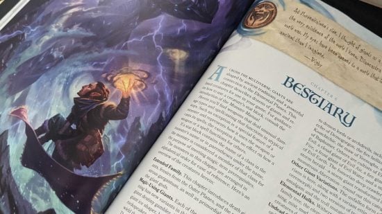 DnD Bigby Presents Glory of the Giants bestiary page