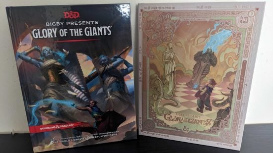 DnD Bigby Presents Glory of the Giants book covers