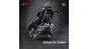 DnD Drizzt statue full image, showing the dark elf's panther companion