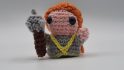 Crochet DnD mini of a Dwarf cleric