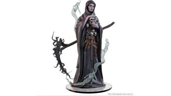 dnd minis - a giant necromancer with a scythe