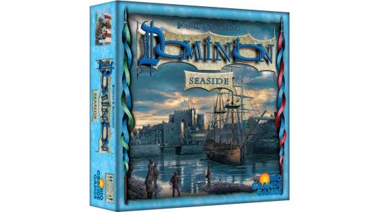 Dominion board game box for Seaside expansion