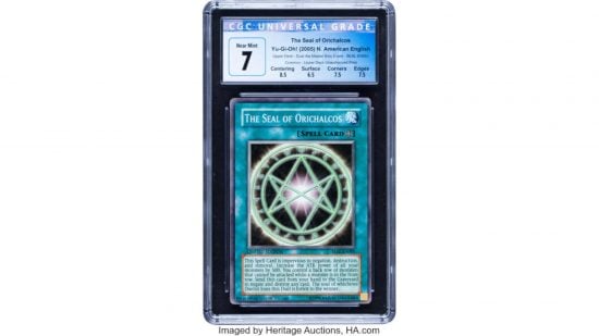 Most Expensive YuGIOh cards - The Seal of Orichalcos Upper Deck side event promo, sold for $26,400