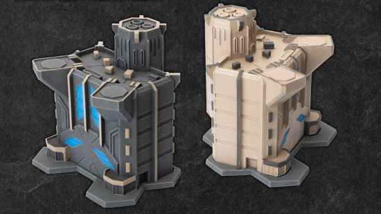 Legions Imperialis terrain - Hextech terrain by Galeforce 9. 6mm scale model buildings