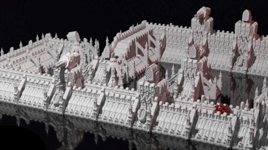 Legions Imperialis terrain - 3D printed fortress defences by Grimdark terrain