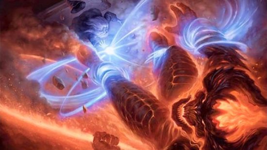 LOTR MTG Card Flame of Anor art