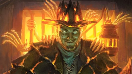 MTG release schedule 2024 - Old Rustein dressed as a cowboy.