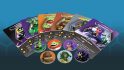 Mario Kart-like board game Dungeon Kart - colorful cards and counters representing monster kart racers