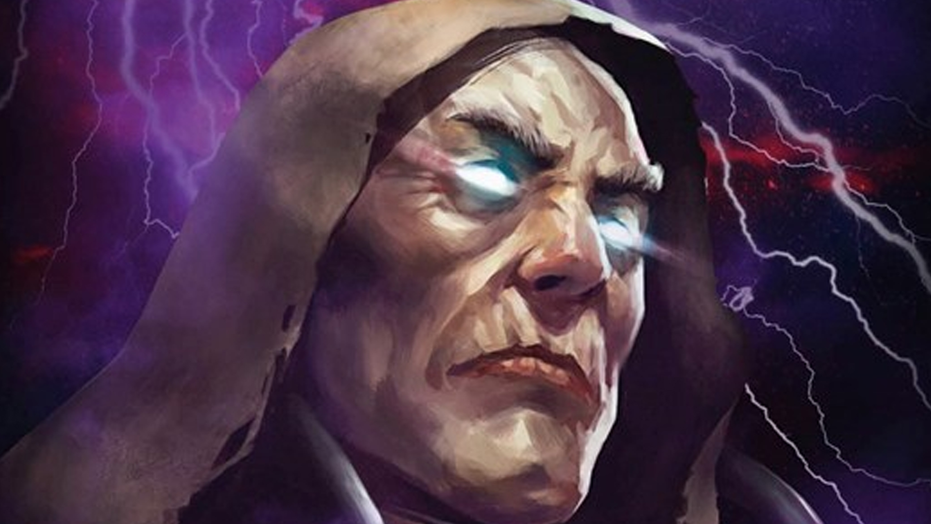 Warhammer 40k Malcador the Sigillite guide - Games Workshop artwork showing Malcador's hooded face with glowing eyes, channeling the warp