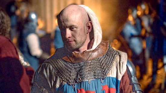 Warhammer inspired film Chaos Rising - actor Graham McEwan in Knightly armor