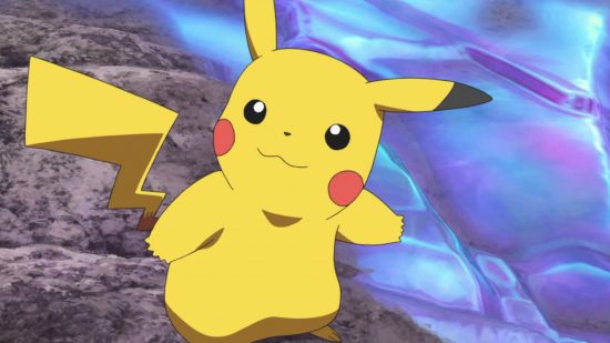 All Pokémon types guide - Pokémon TV series screenshot showing Pickahu, an electric type