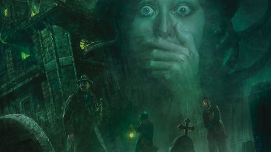 Best Horor RPG games for tabletop guide - Call of Clthulhu artwork showing a person's face with a hand clasped over their mouth in fear