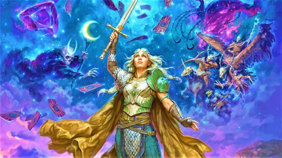 DnD autistic characters - Wizards of the Coast art of Asteria on the cover of the Book of Many Things