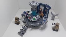 Lego Doctor Who review images showing the whole set, including all the minifigures.