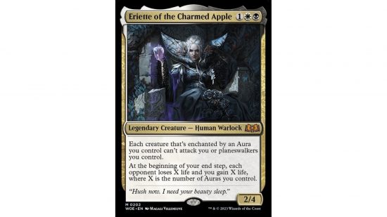 MTG Wilds of Eldraine Commander card Eriette of the Charmed Apple